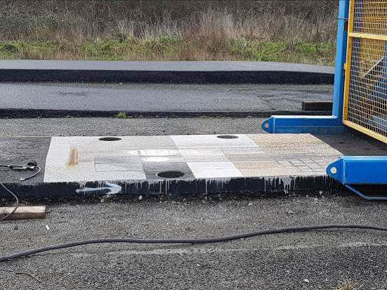 Muestras de revestimiento Zoruflex en la pista de ensayo FABAC