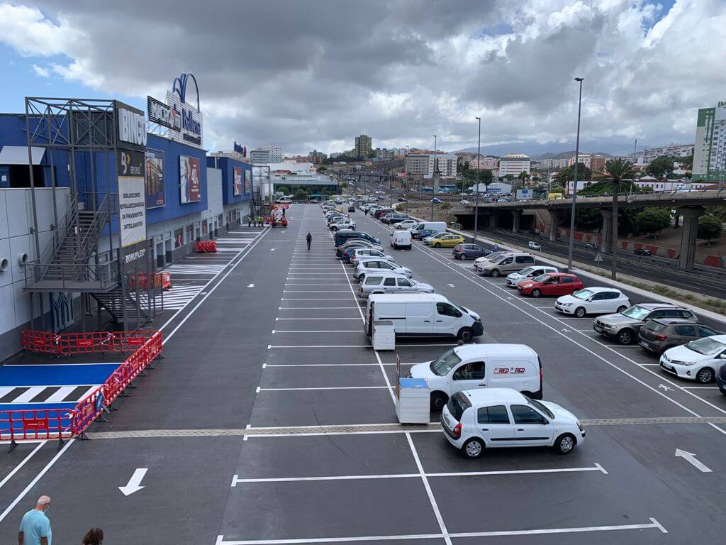 aparcamiento centro comercial la ballena renovado con zoruflex®